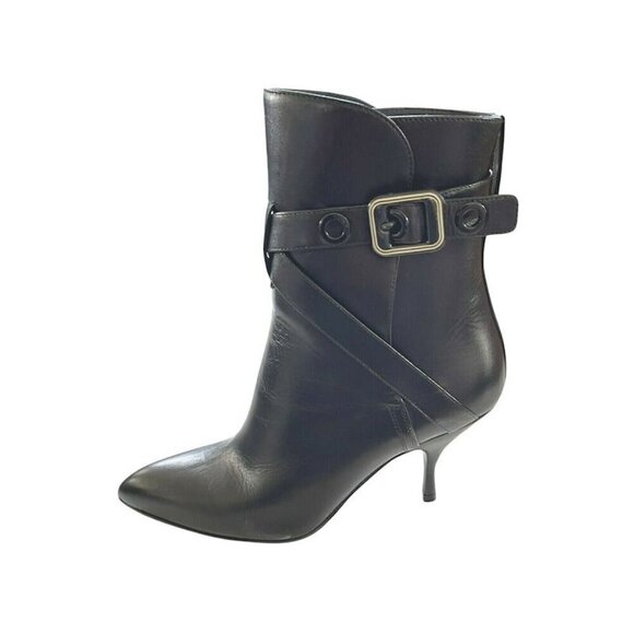 Bottega Veneta 533047 Women\'s Black Leather Smooth Kid Ankle boots US 7, $1120